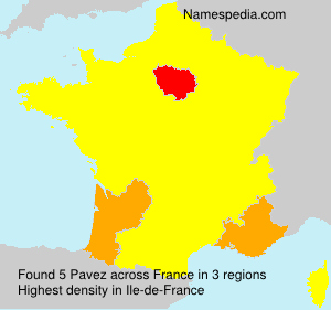 Surname Pavez in France Surname Pavez in France
