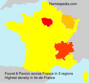 Surname Pavicic in France Surname Pavicic in France
