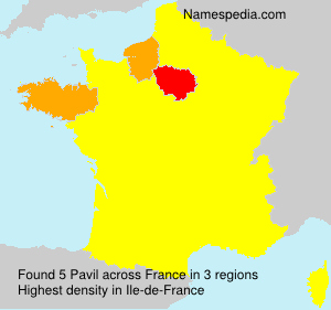 Surname Pavil in France Surname Pavil in France