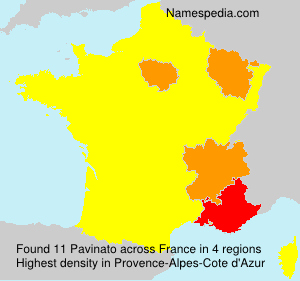 Surname Pavinato in France Surname Pavinato in France