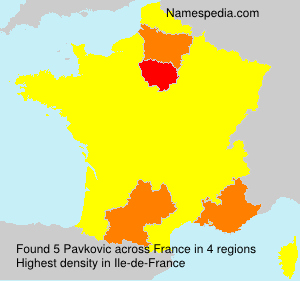 Surname Pavkovic in France Surname Pavkovic in France