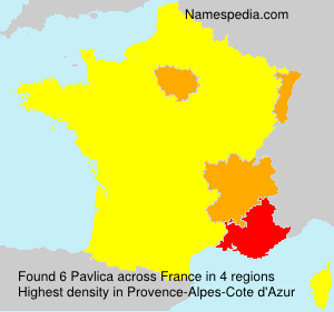 Surname Pavlica in France Surname Pavlica in France