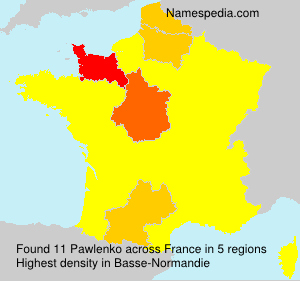 Surname Pawlenko in France Surname Pawlenko in France