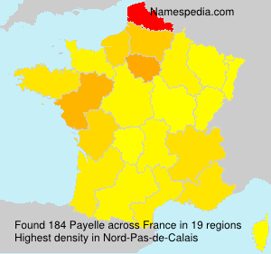 Surname Payelle in France Surname Payelle in France