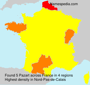 Surname Pazart in France Surname Pazart in France