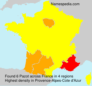 Surname Pazot in France Surname Pazot in France