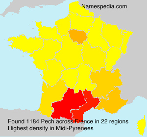 Surname Pech in France Surname Pech in France