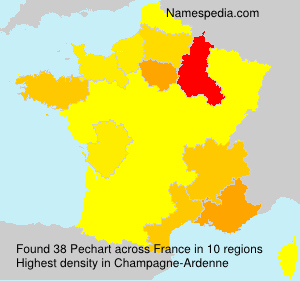 Surname Pechart in France Surname Pechart in France