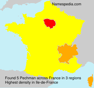 Surname Pechman in France Surname Pechman in France