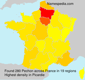 Surname Pechon in France Surname Pechon in France