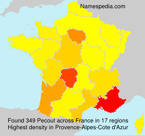 Surname Pecout in France Surname Pecout in France