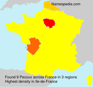 Surname Pecoux in France Surname Pecoux in France