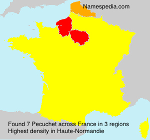 Surname Pecuchet in France Surname Pecuchet in France