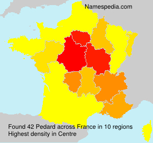 Surname Pedard in France Surname Pedard in France