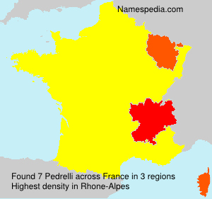 Surname Pedrelli in France