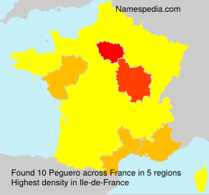 Surname Peguero in France
