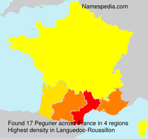Surname Pegurier in France Surname Pegurier in France