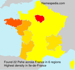 Surname Pehe in France Surname Pehe in France