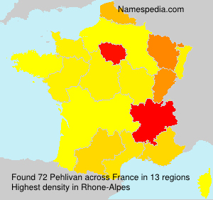 Surname Pehlivan in France Surname Pehlivan in France