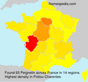 Surname Peignelin in France