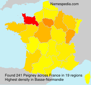 Surname Peigney in France Surname Peigney in France