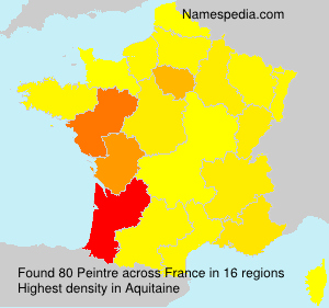 Surname Peintre in France Surname Peintre in France