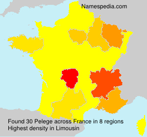 Surname Pelege in France Surname Pelege in France
