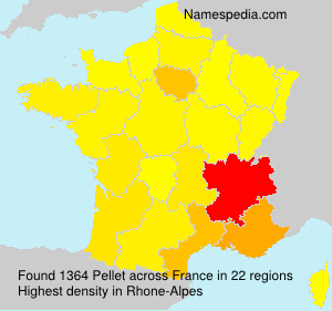 Surname Pellet in France Surname Pellet in France