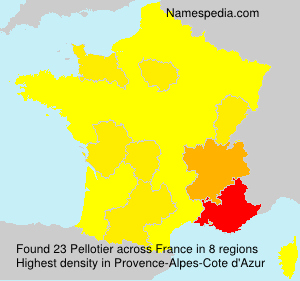 Surname Pellotier in France