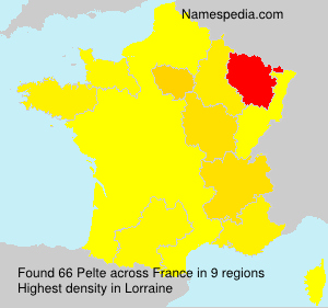 Surname Pelte in France Surname Pelte in France