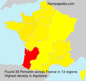 Surname Pemartin in France Surname Pemartin in France