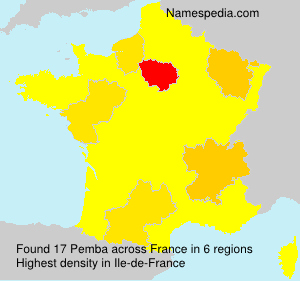 Surname Pemba in France Surname Pemba in France