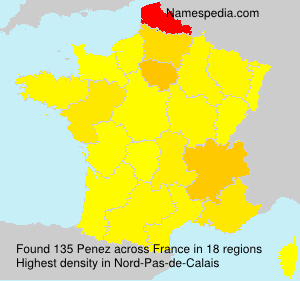 Surname Penez in France Surname Penez in France