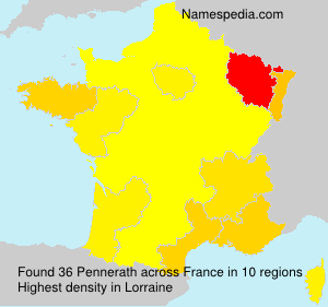 Surname Pennerath in France Surname Pennerath in France