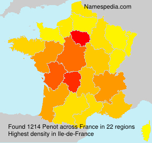 Surname Penot in France Surname Penot in France