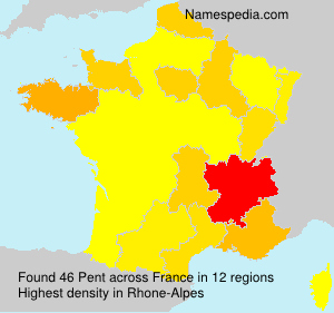 Surname Pent in France Surname Pent in France