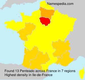 Surname Penteado in France Surname Penteado in France