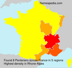 Surname Pentenero in France Surname Pentenero in France