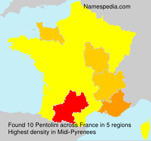 Surname Pentolini in France Surname Pentolini in France