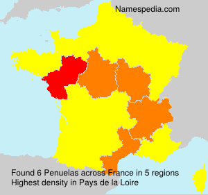 Surname Penuelas in France Surname Penuelas in France