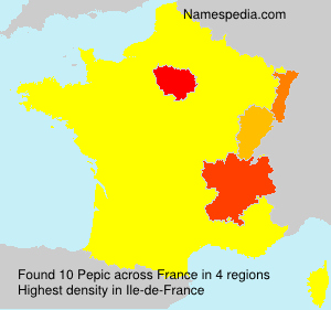 Surname Pepic in France Surname Pepic in France