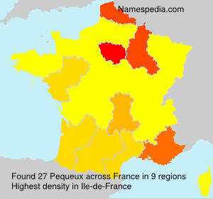 Surname Pequeux in France Surname Pequeux in France