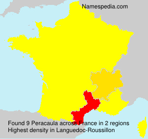 Surname Peracaula in France Surname Peracaula in France
