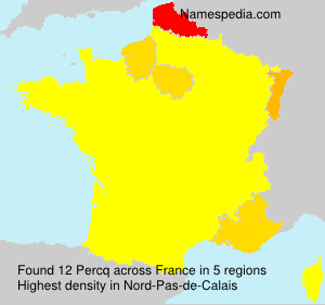 Surname Percq in France Surname Percq in France