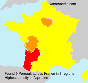 Surname Pereault in France Surname Pereault in France