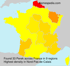 Surname Perek in France Surname Perek in France