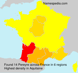 Surname Pereyre in France Surname Pereyre in France