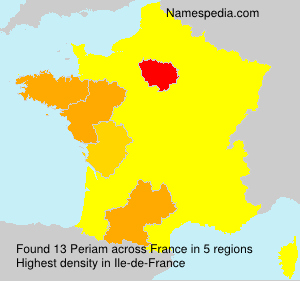 Surname Periam in France Surname Periam in France