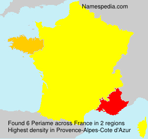 Surname Periame in France Surname Periame in France