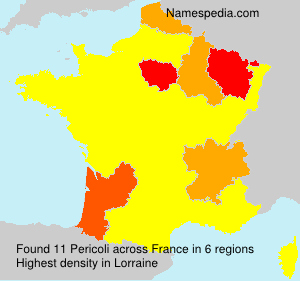 Surname Pericoli in France Surname Pericoli in France
